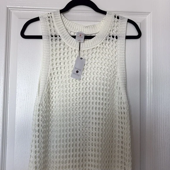 Shade & Shore Cream Crochet Cover Up Dress - Picture 4 of 6
